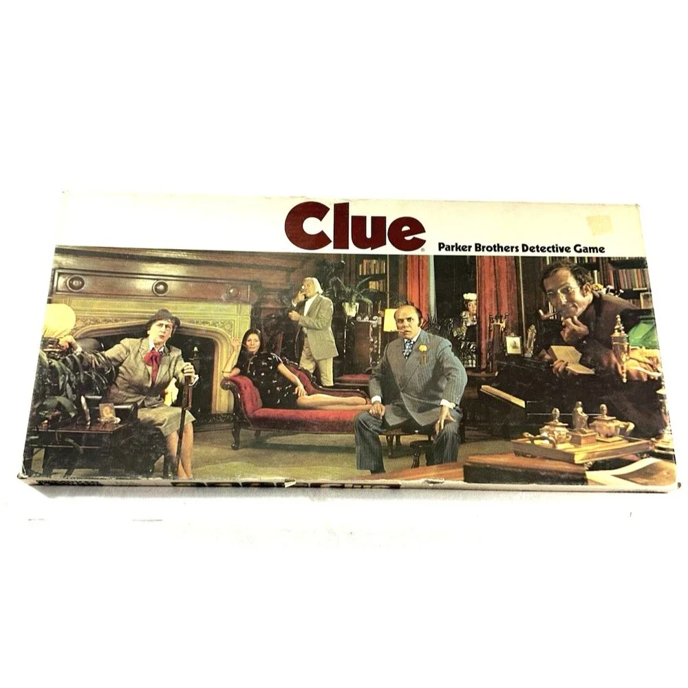 Vintage 1972 CLUE Mystery Detective Board Game Parker Brothers Complete Original